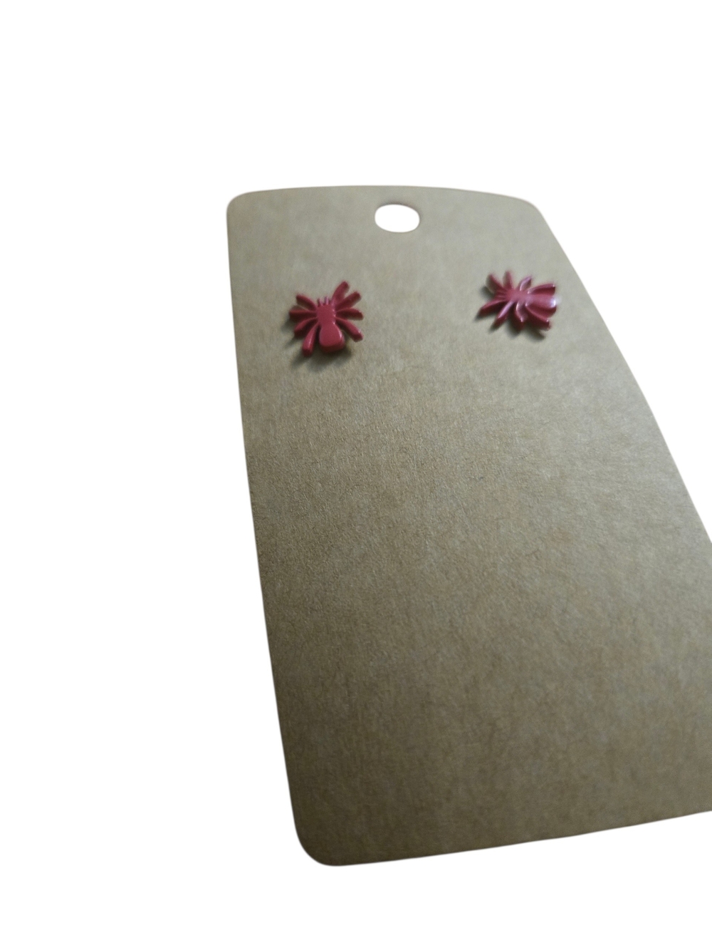Burnt Orange spider Halloween earrings
